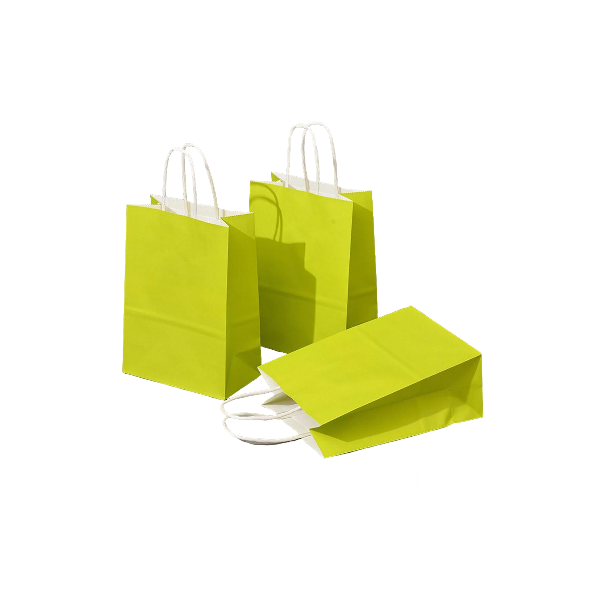 Ink Absorbent Paper Shopping Bag With Twisted Handle 6 x 3.15 x 8.25" 12