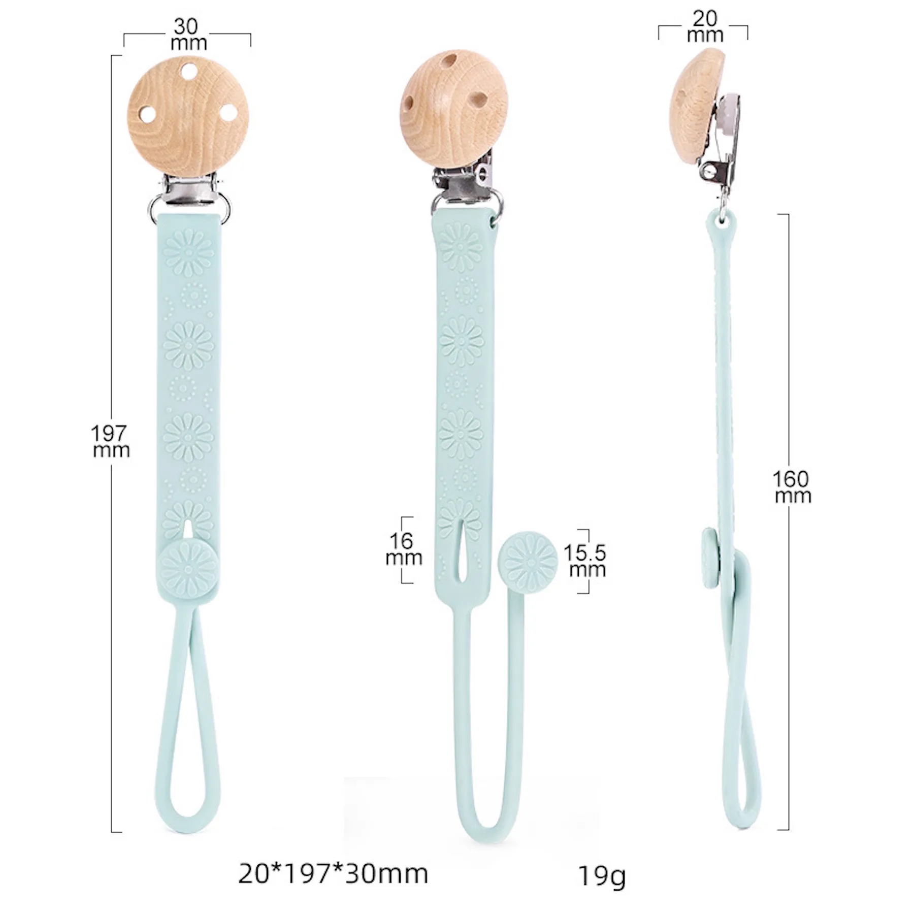 Baby Pacifier Strap for Soothie &Teething Toy 3