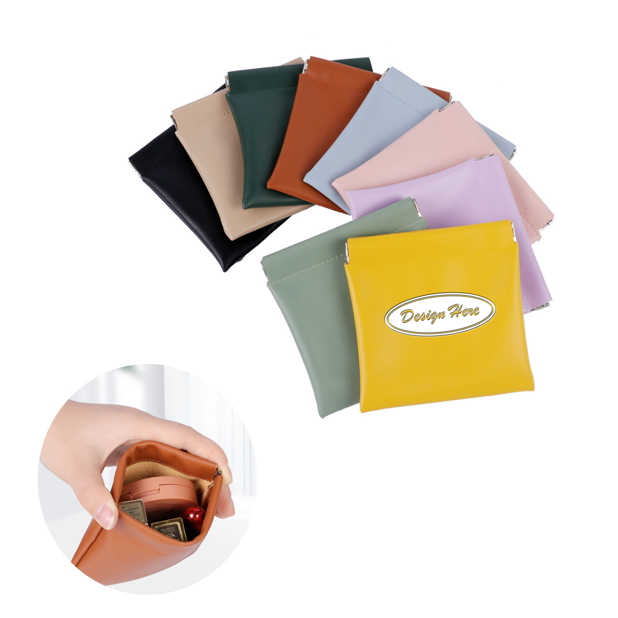 Premium Square Leather Bag with Vibrant Full-Color Design 4