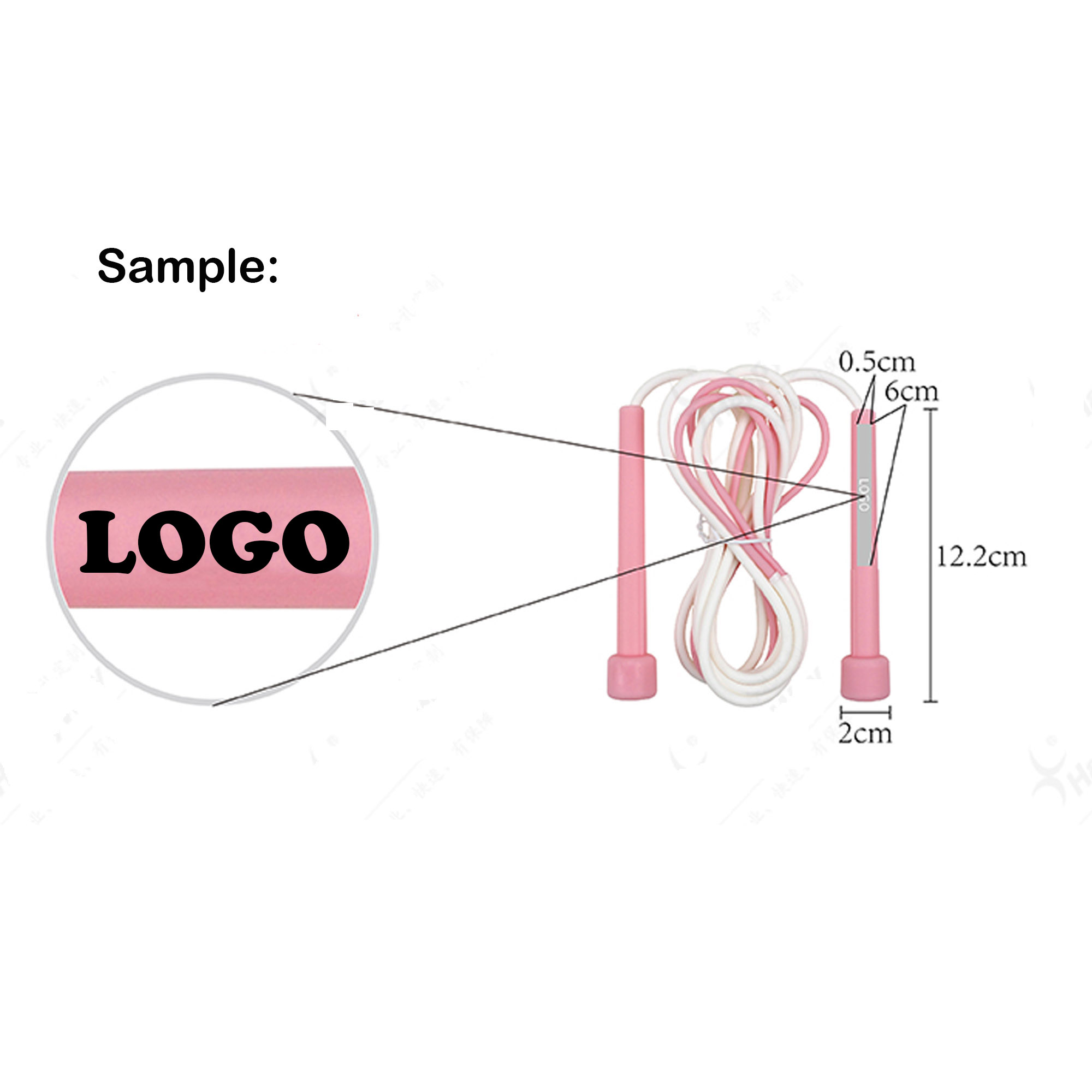 MOQ 10 pcs Personalized PVC Skipping Rope 2
