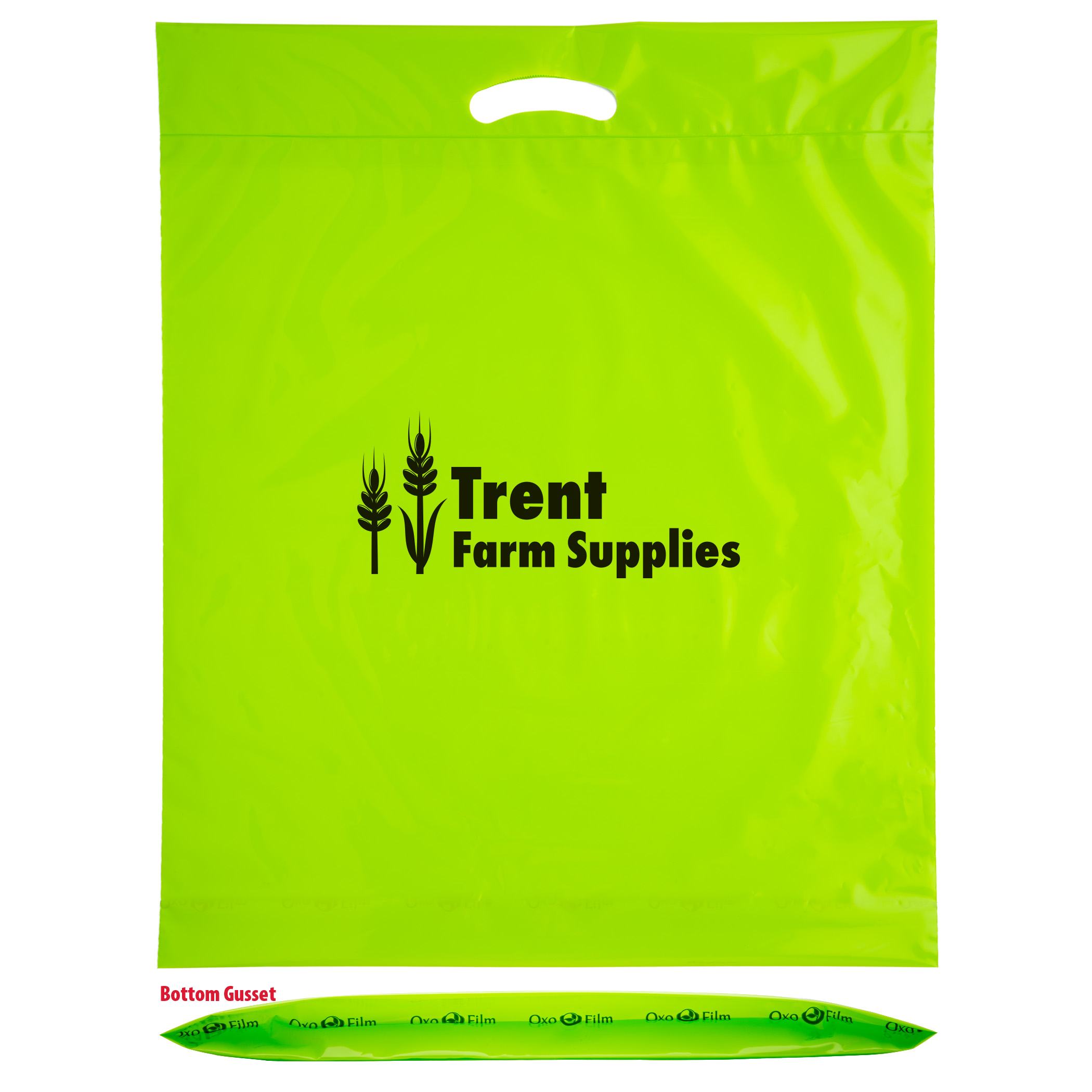 Oxo-Reusable Plastic Fold Over Die Cut Bag 11