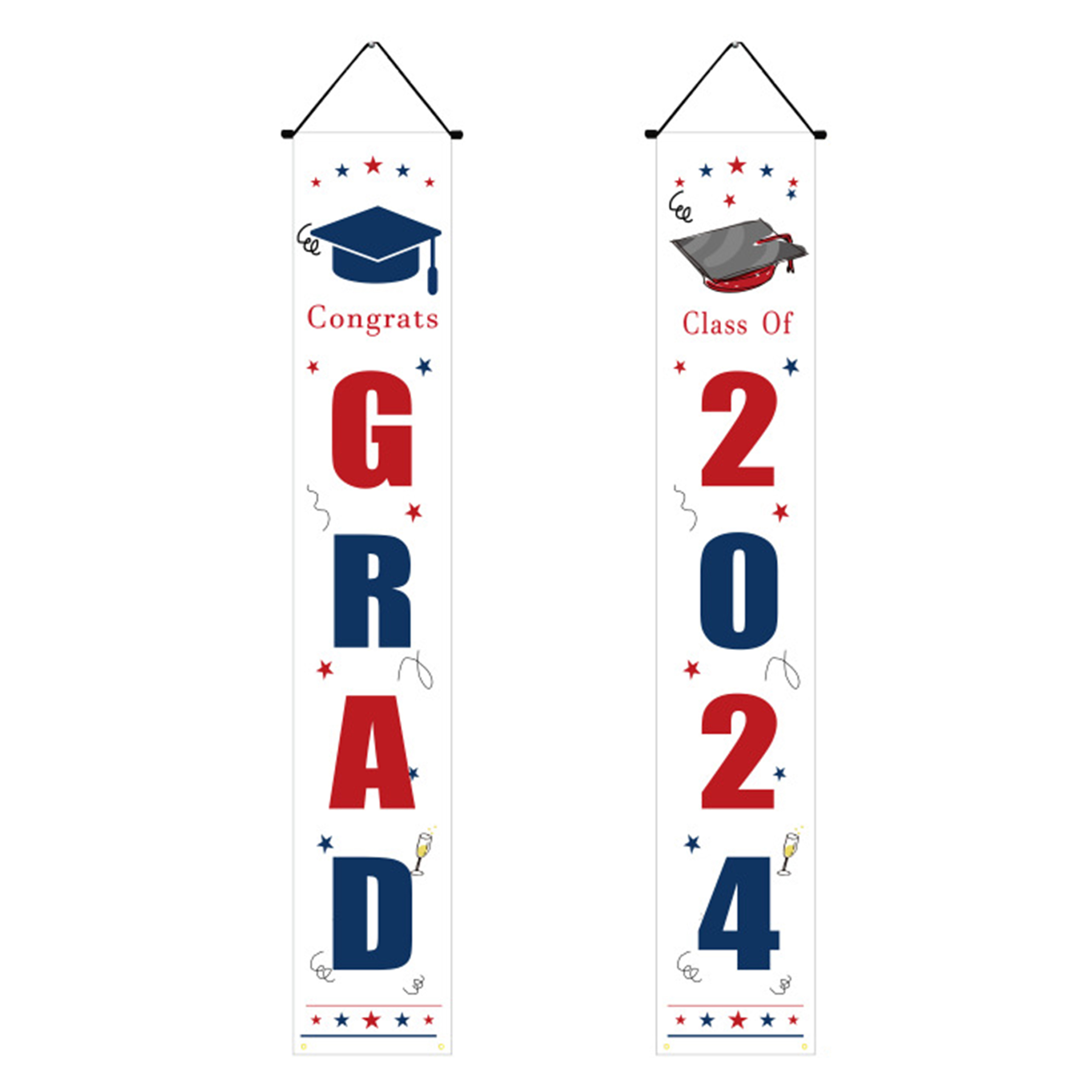 Polyester Graduation Season Event Party Decoration Couplet 9