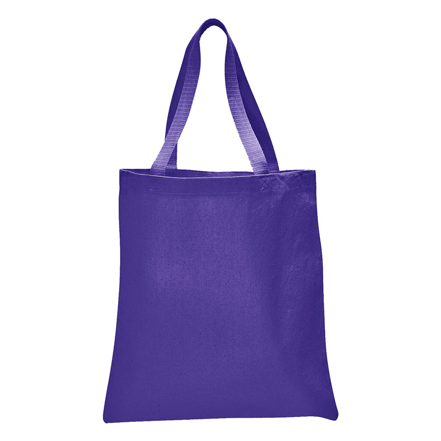 Value 6 oz Cotton Canvas Tote Bag - 15"W x16"H x 3"D x 3