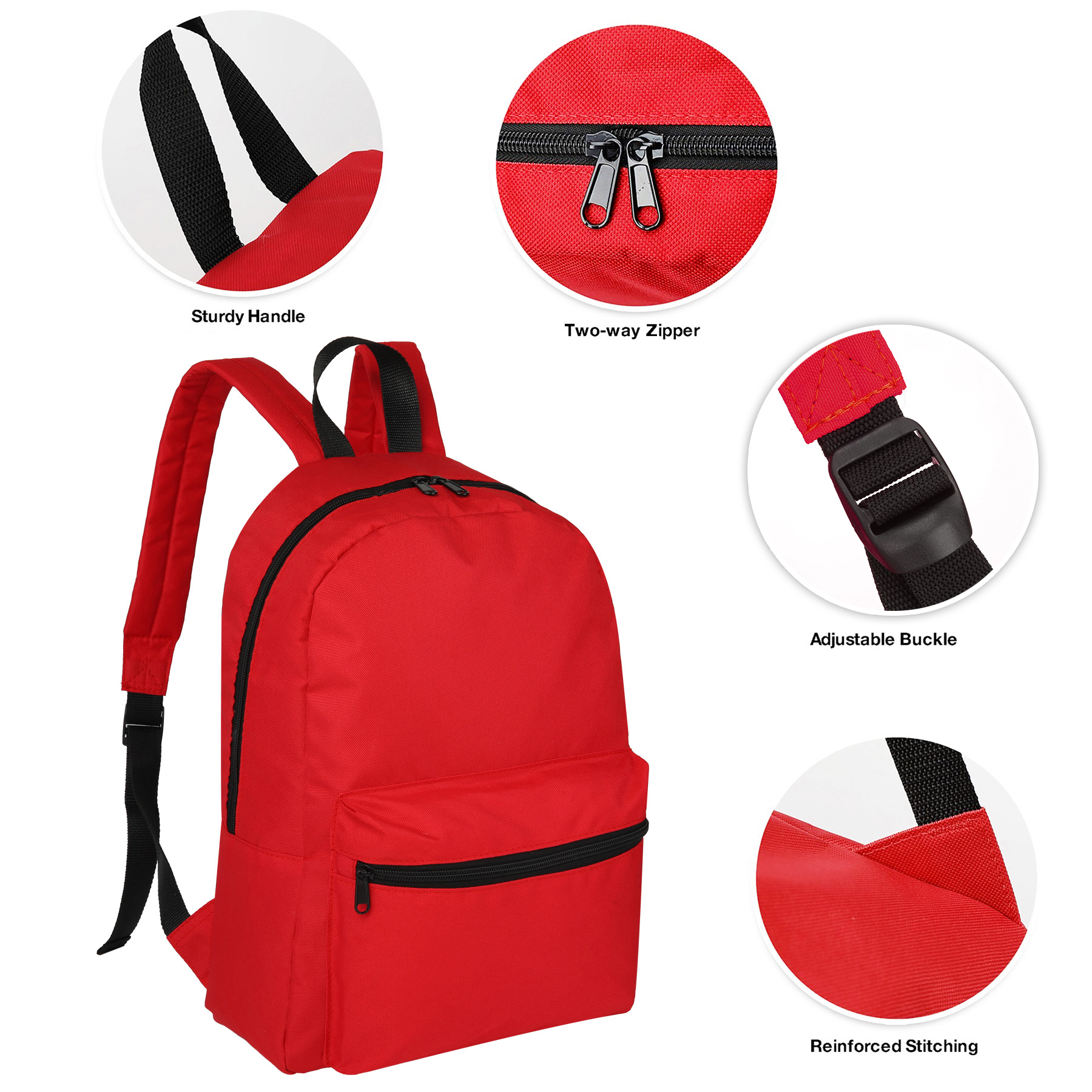 High Density 600D Heavy Duty 16" Backpack 10