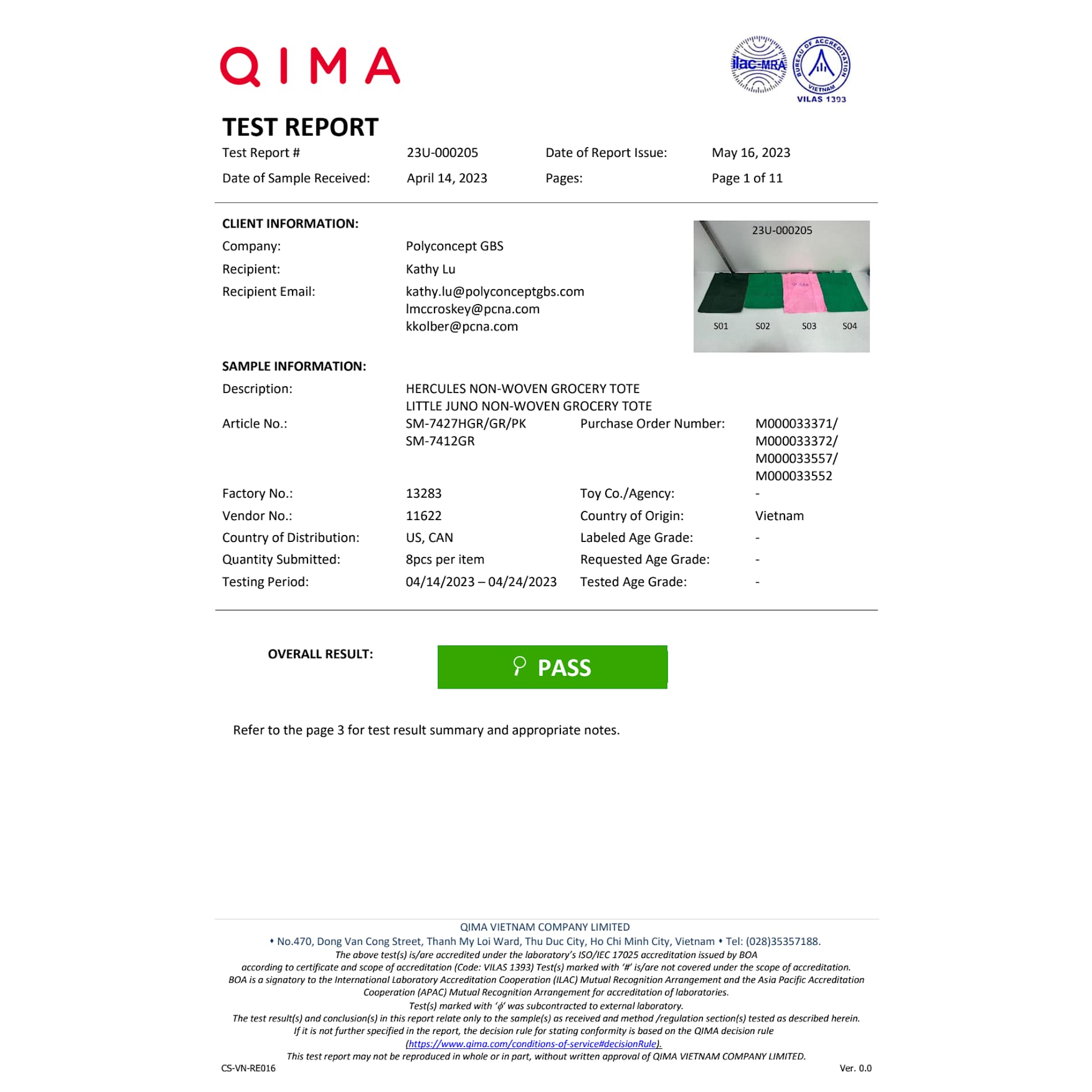 Little Juno Non-Woven Grocery Tote 120