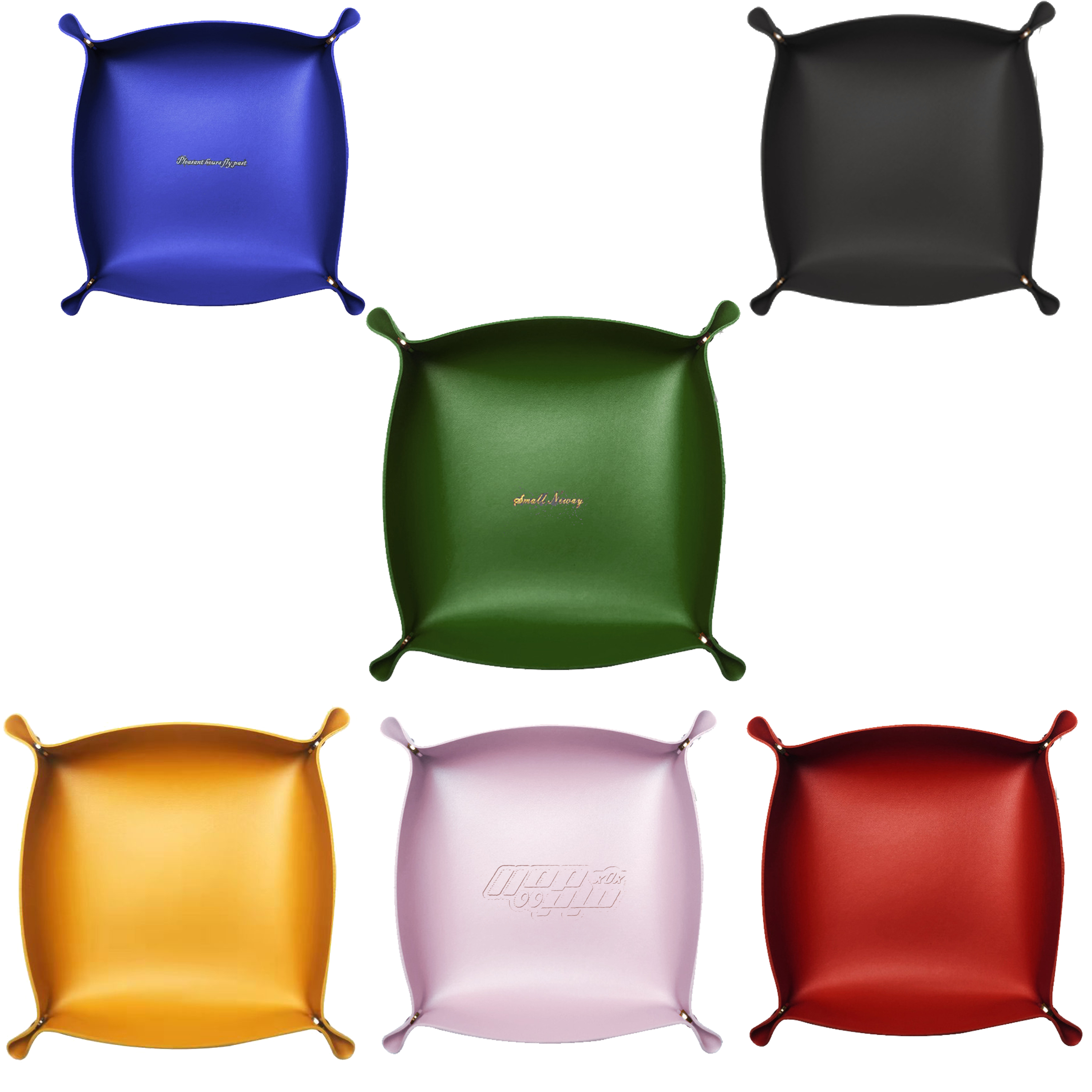 6.89" Foldable Vegan Leather Tray 4