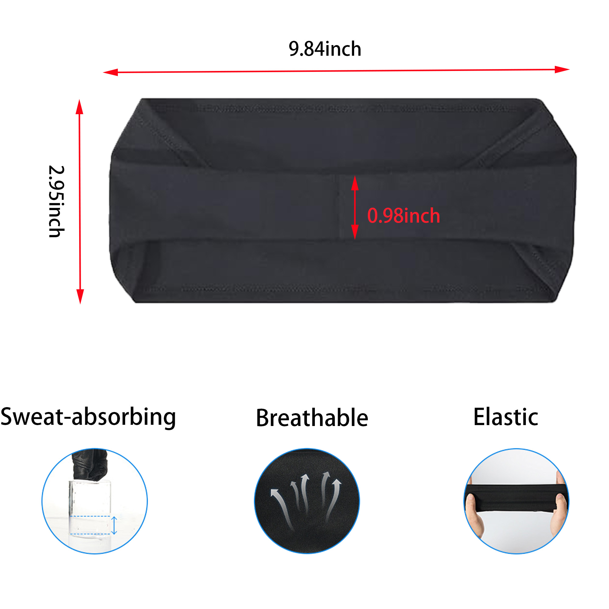 Absorbent Workout Headscarf MOQ 50 3