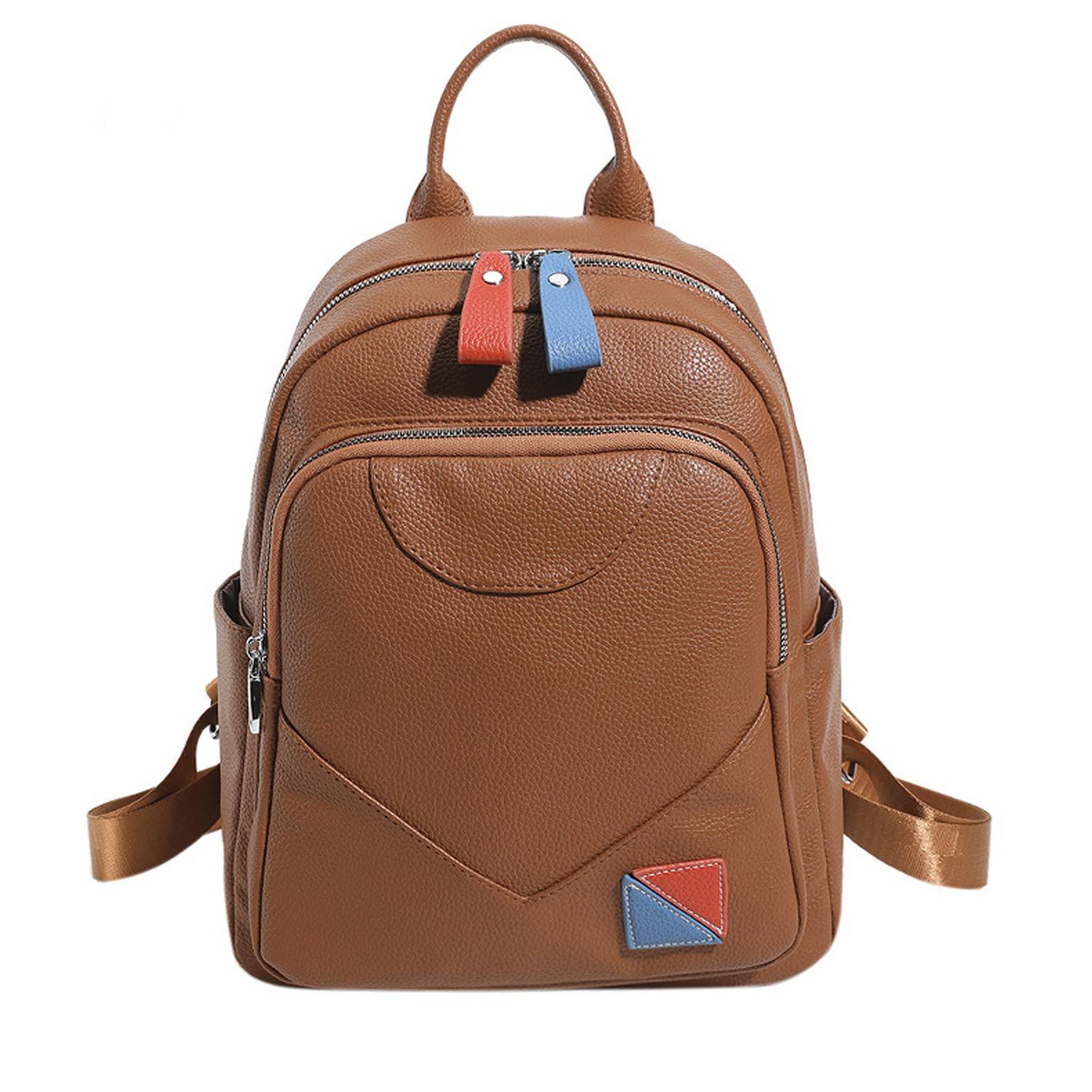 Durable and large capacity Pu leather backpack 6