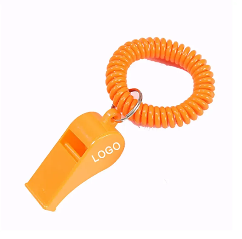 Coaches Referees Whistle with Coiled Bracelet Keychain 1