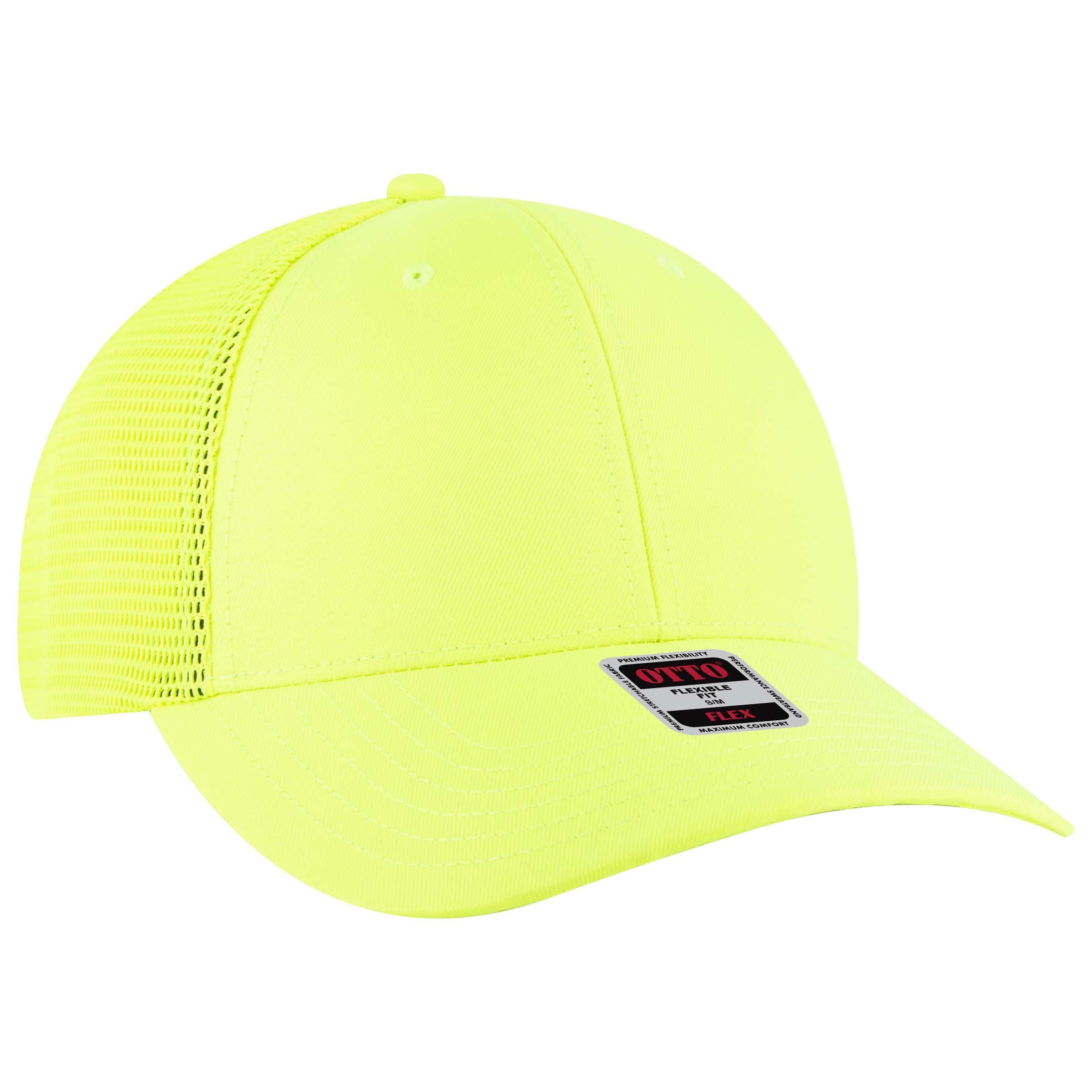 OTTO CAP® OTTO FLEX® Fitted 6 Panel Low Profile Mesh Back Trucker Hat 13