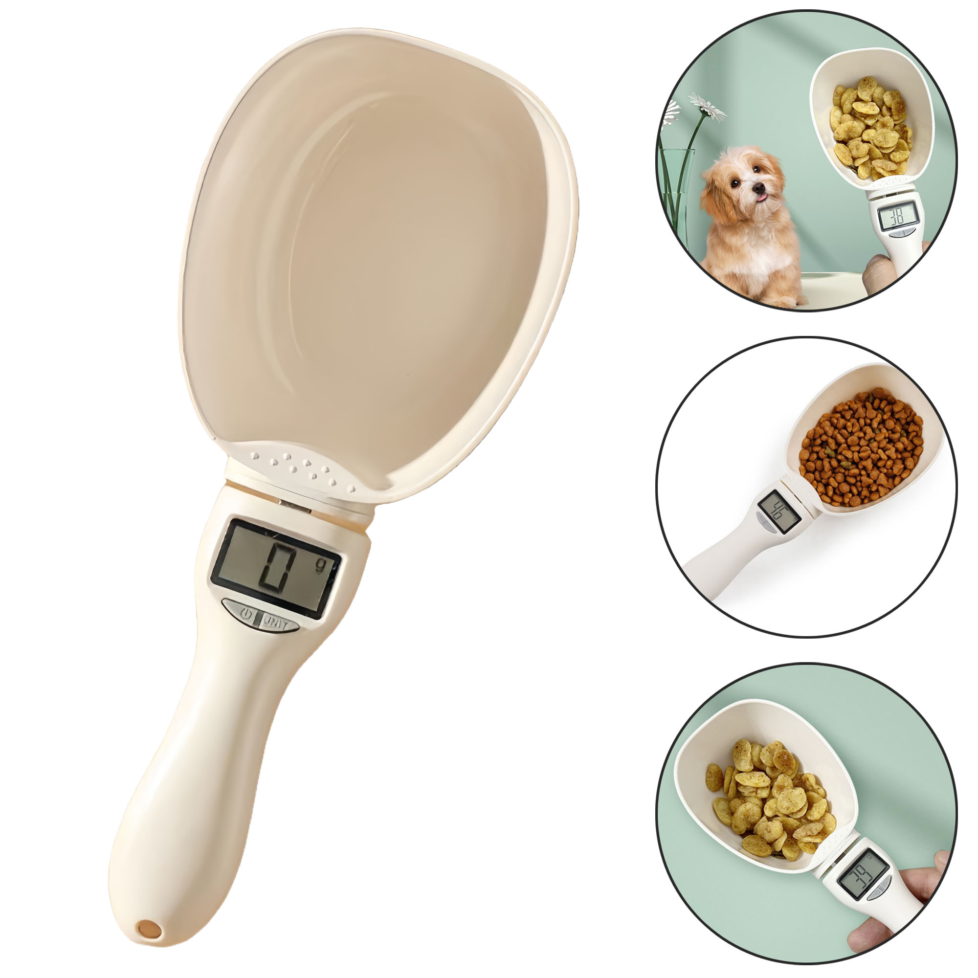 Large Spoon Scale 800g/1g Electronic Measuring Scoop for Pet Food 2