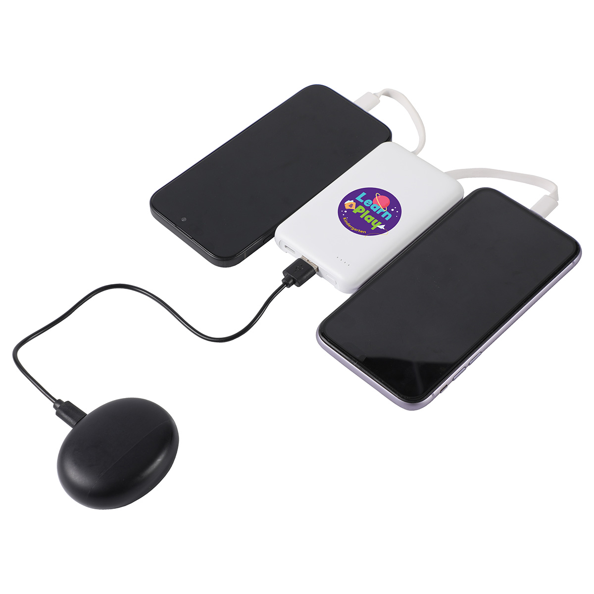 Guild 5000mAh UL-Listed Power Bank with Built-in Cables 9