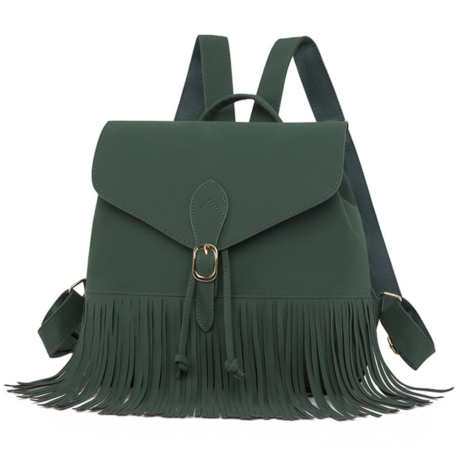 Tassel PU Leather Backpack for Women 3