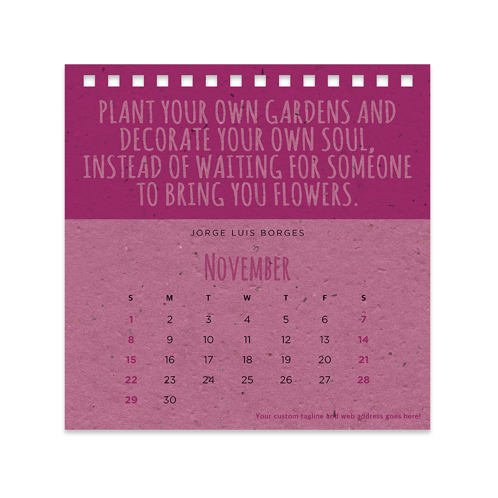 Quotes That Grow Seed Eco Calendars 13