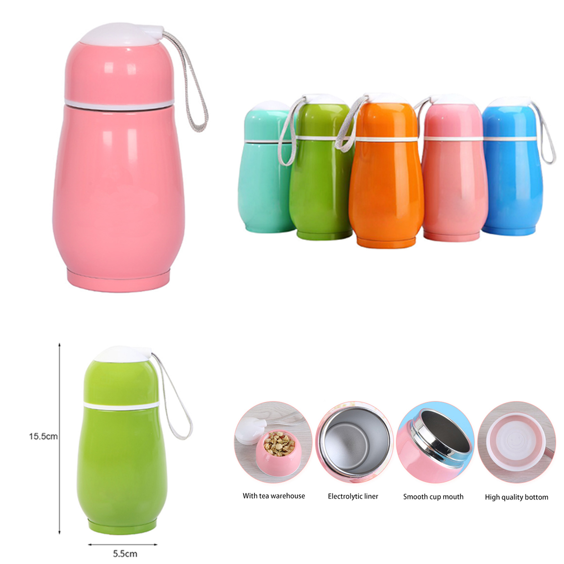Penguin Stainless Steel Cute Cartoon Bottle 1