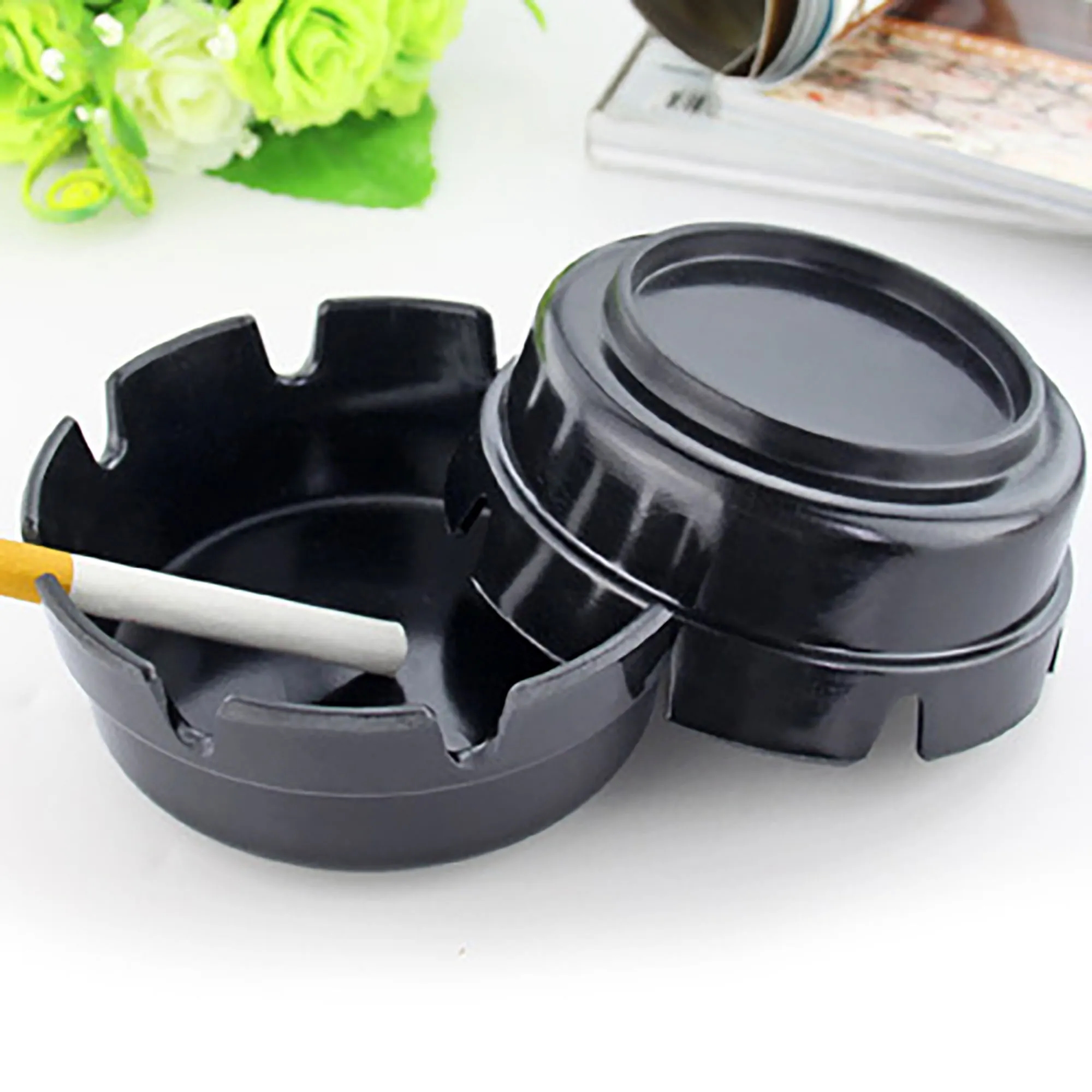 Plastic Ashtray With Logo For Safety 2