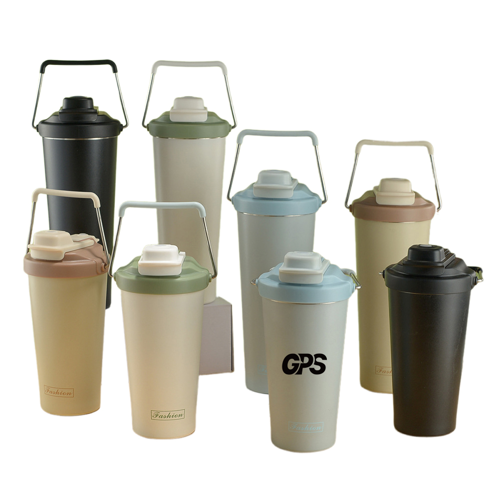 25oz Portable Car Coffee Mug With Stainless Steel Straw