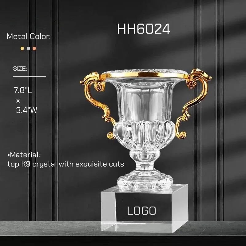 Luxury Crystal Trophy Cup for Winning Prizes 5