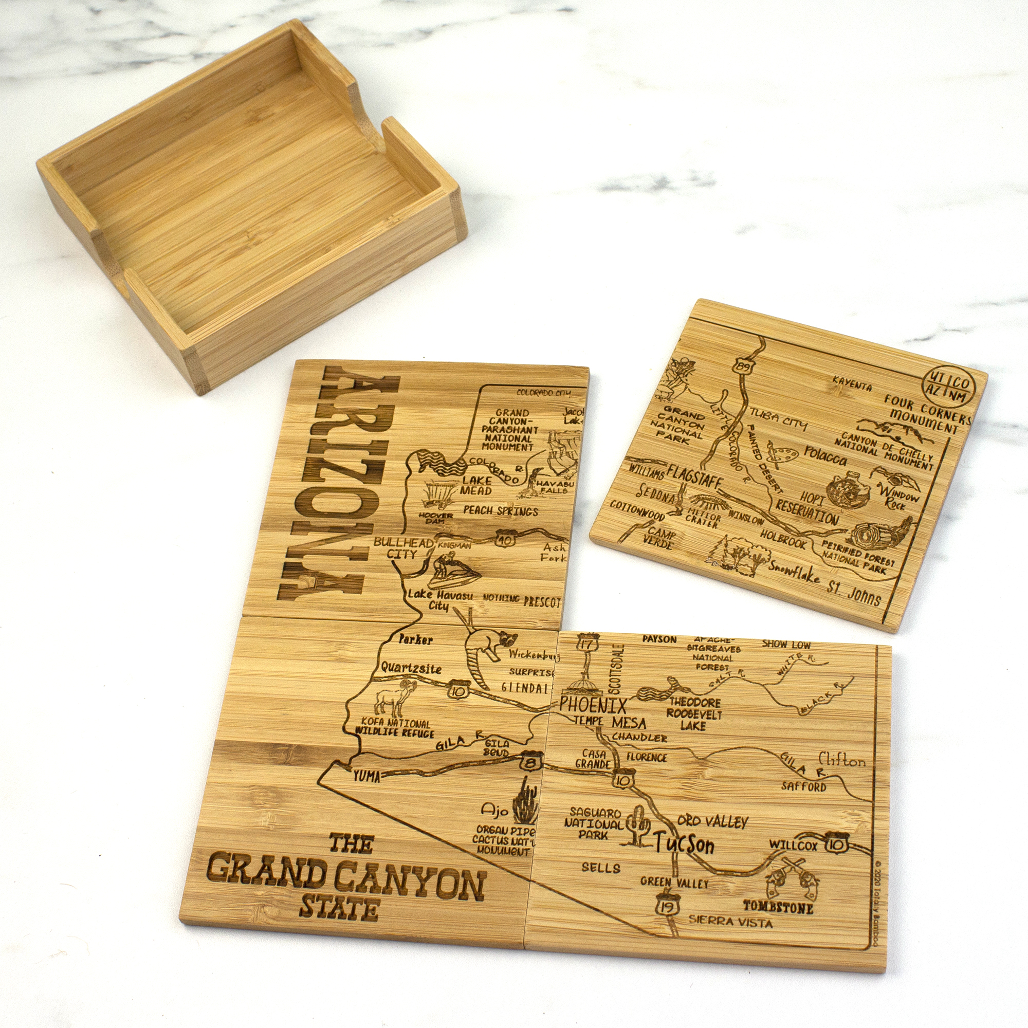 Arizona Puzzle Coaster Set 7