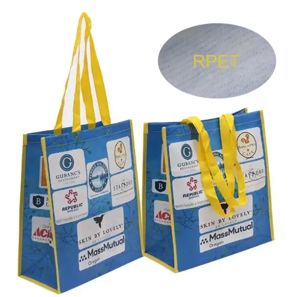 Custom Laminated RPET Gift Bags (9.5"W x 11"H x 7"D) 5