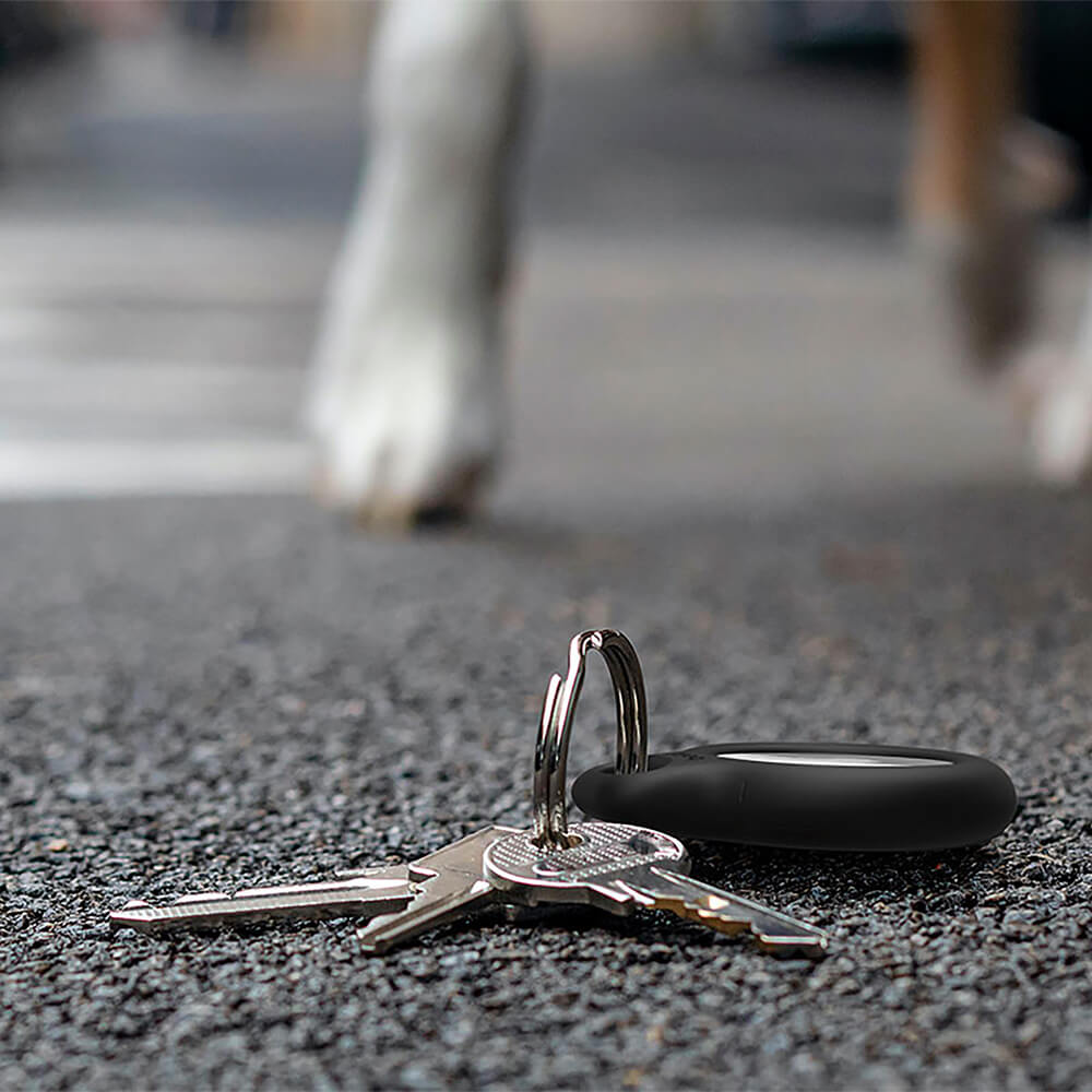 Secure Holder With Keyring For Apple Airtag