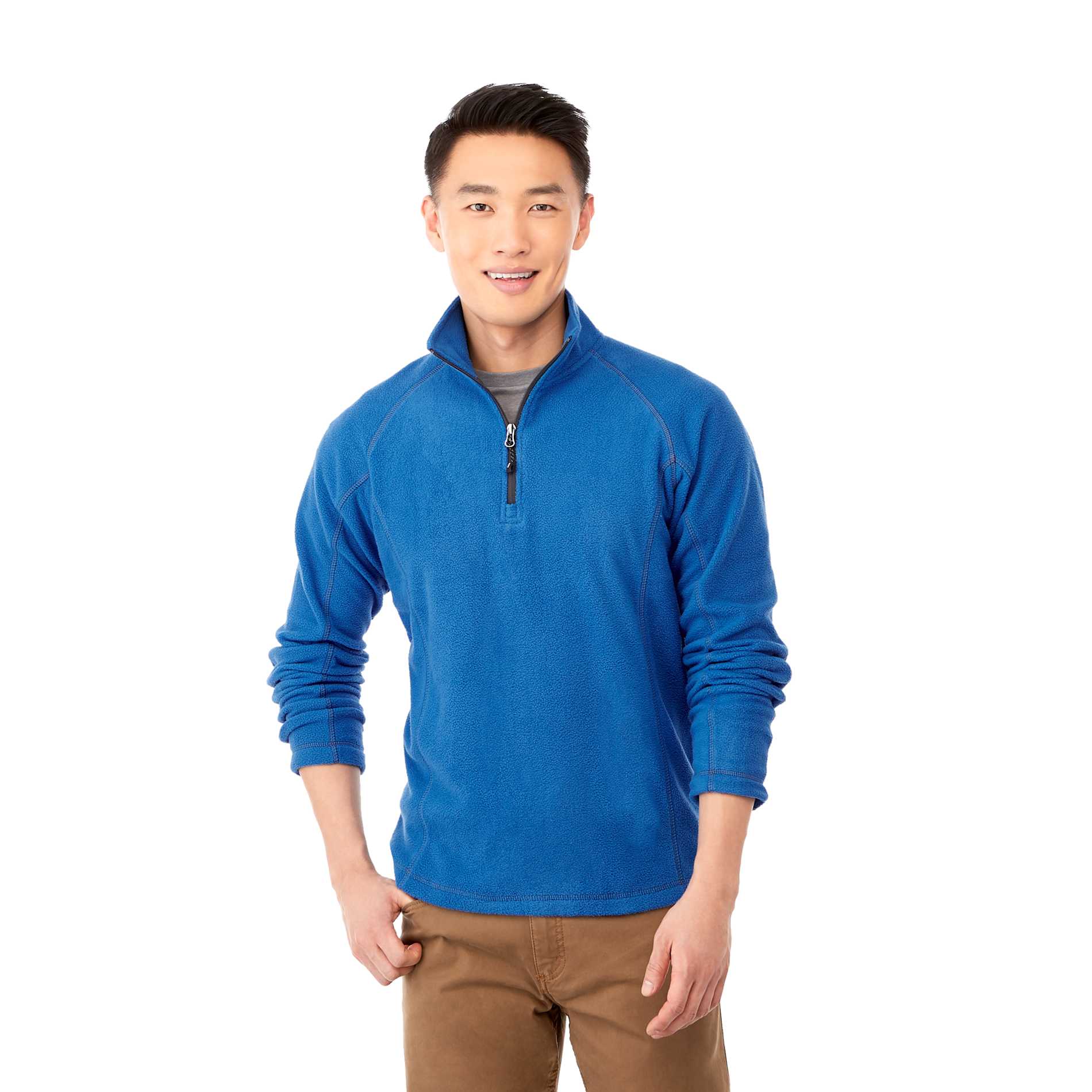 Men's BOWLEN Polyfleece Qtr Zip, custom hoodie or sweatshirt with logo imprint 6