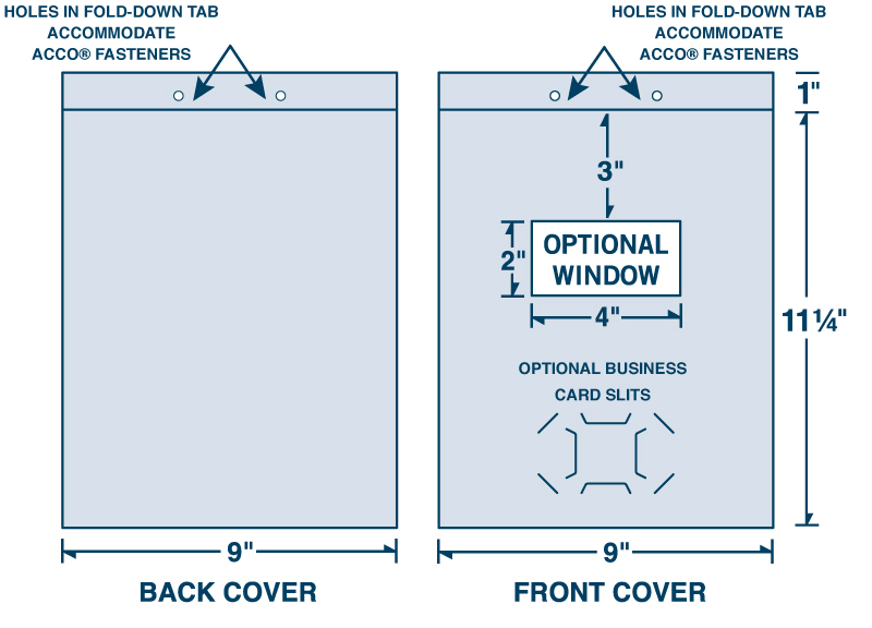 Letter SIze Two-Piece Capacity Report Cover 5