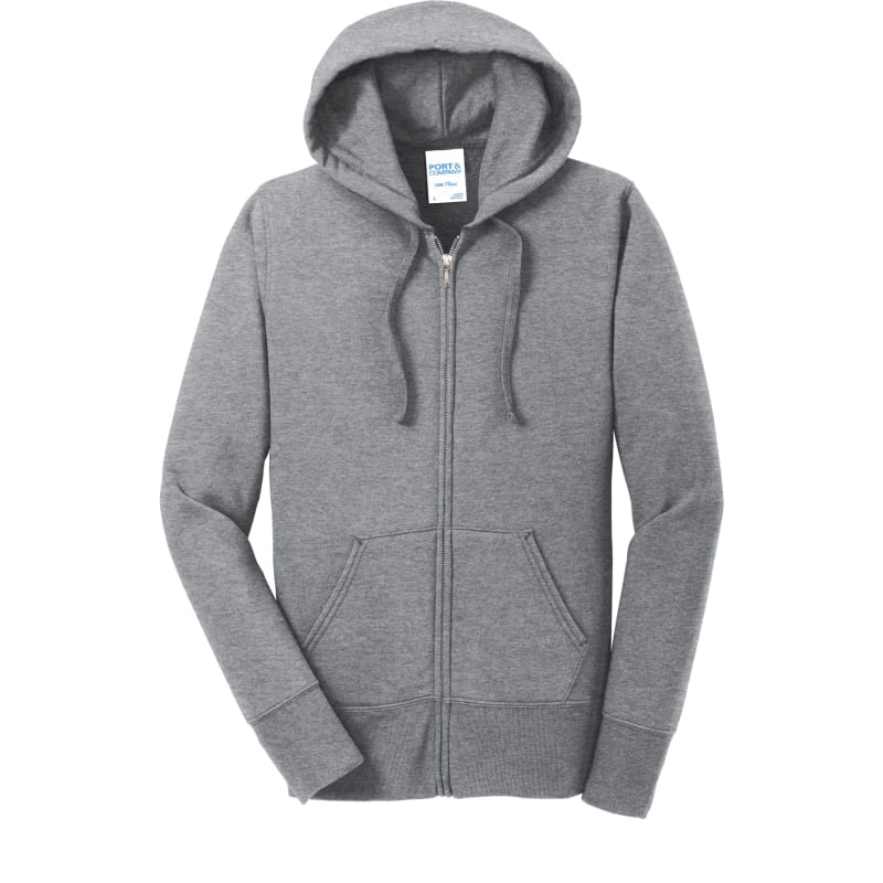Port & Company Women's Core Fleece Full-Zip Hooded Sweatshirt., custom hoodie or sweatshirt with logo imprint 7