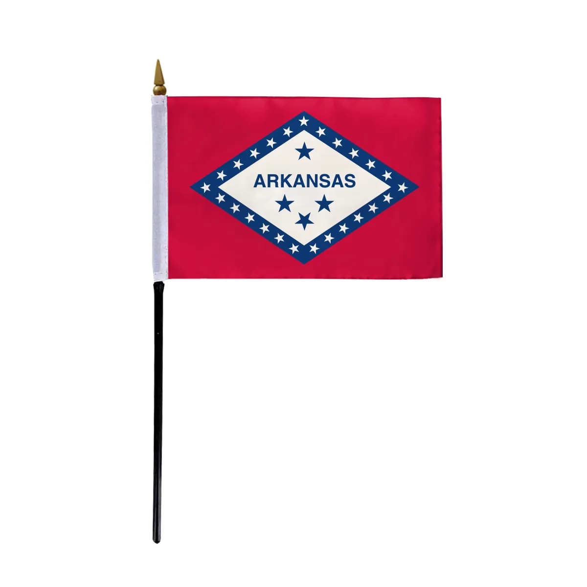 4"x6" & 12"x18'' Arkansas ePoly Printed Stick Flags 2