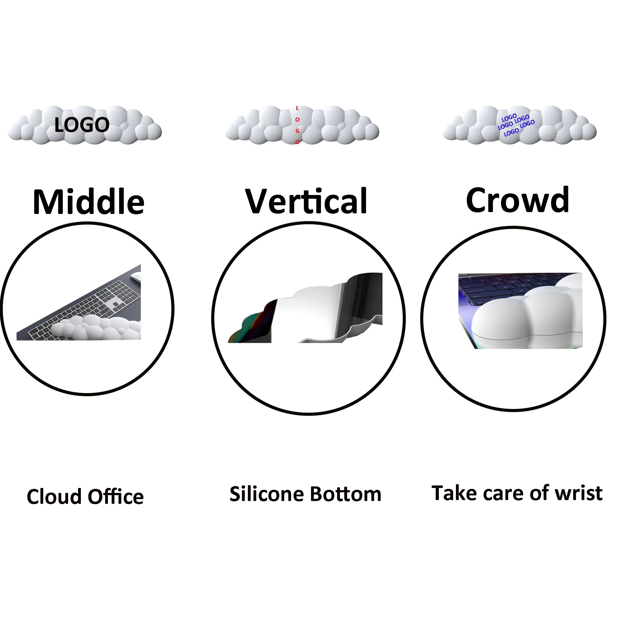 Cloud Keyboard Wrist Rest 2
