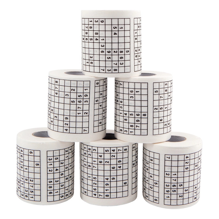 Custom Sudoku Printed Toilet Paper 2