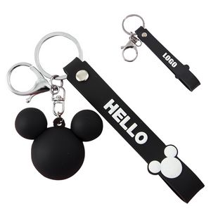 3D Mouse Shaped PVC Keychain 11