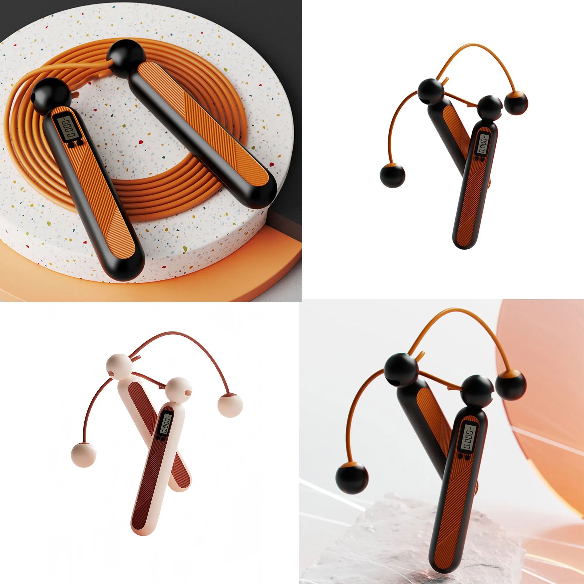 Premium Digital Counting Jump Rope With Weighted Balls 4