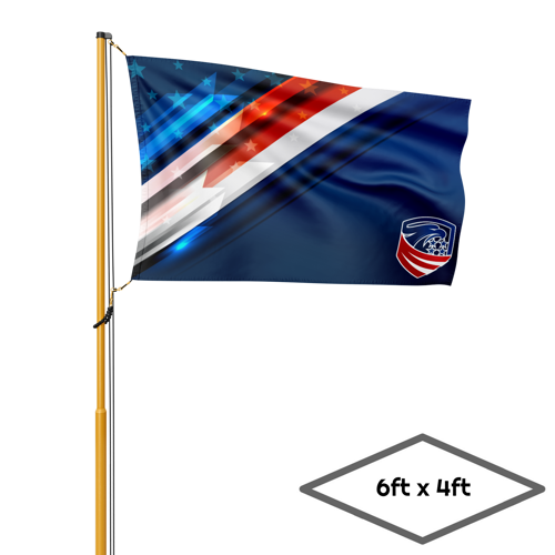 Single-Sided Dye Sublimation 1-Layer 6ft x 4ft Flag 2