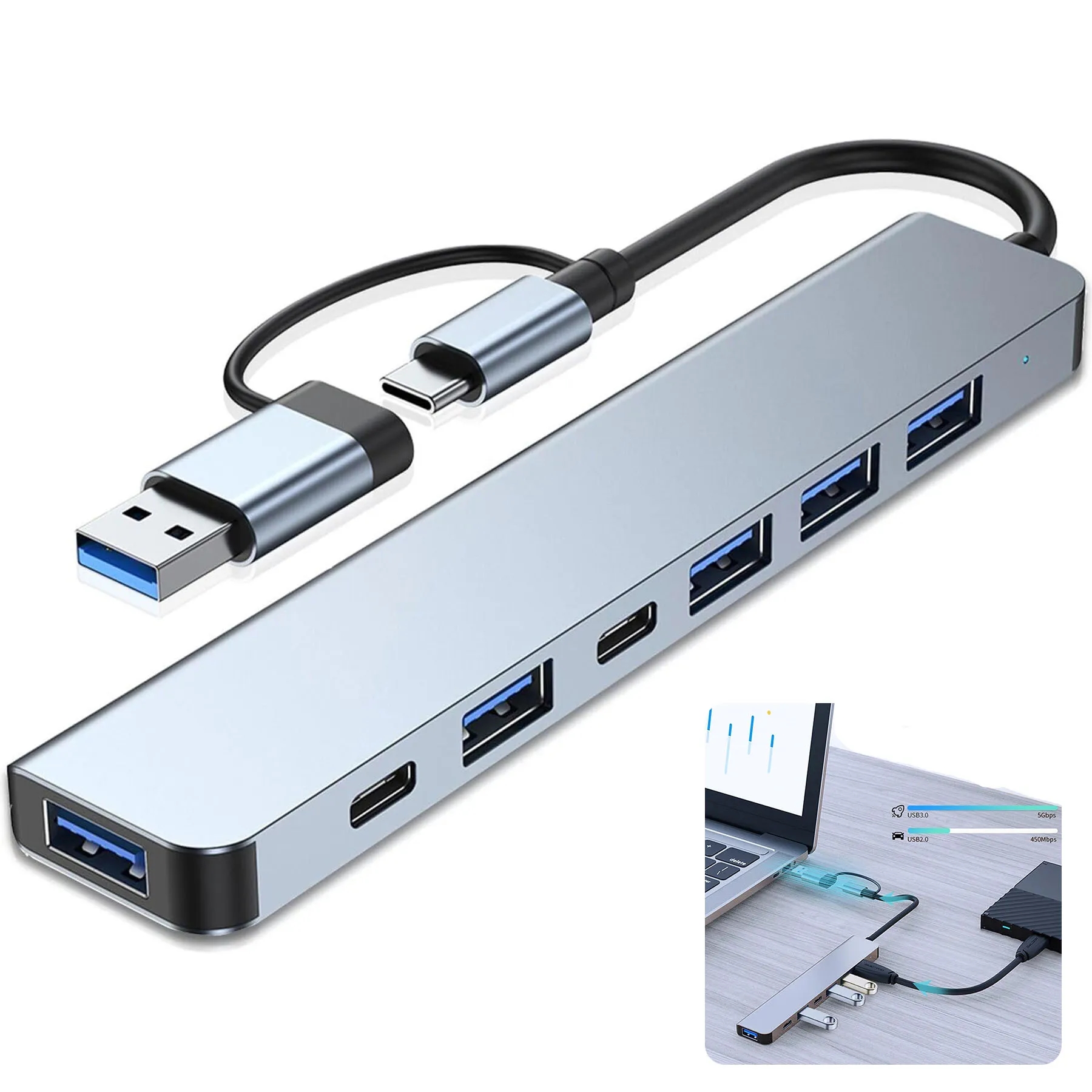 7 in 1 USB C Hub 1