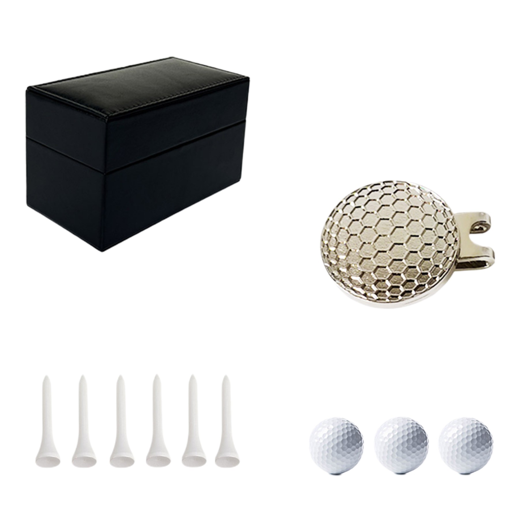 Leather Packaged Golf Balls Diameter 1.67 In 5