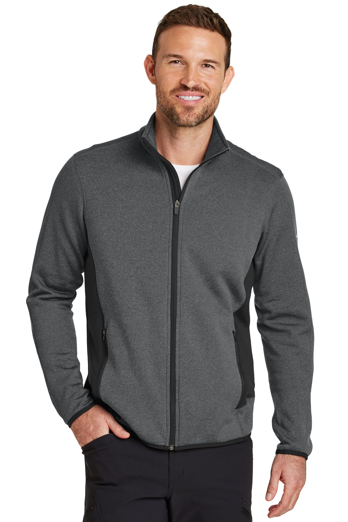 Eddie Bauer Full-Zip Heather Stretch Fleece Jacket. EB238 20