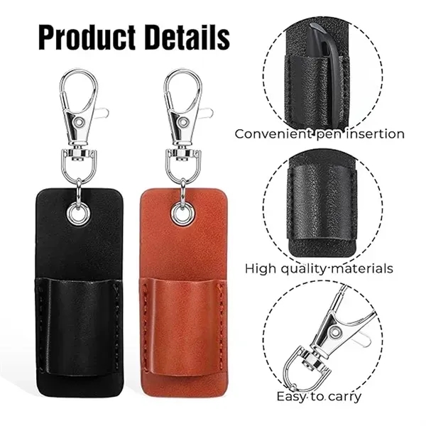 Leather Keychain Pen Holder - Ideal for Nurses & Teachers 8