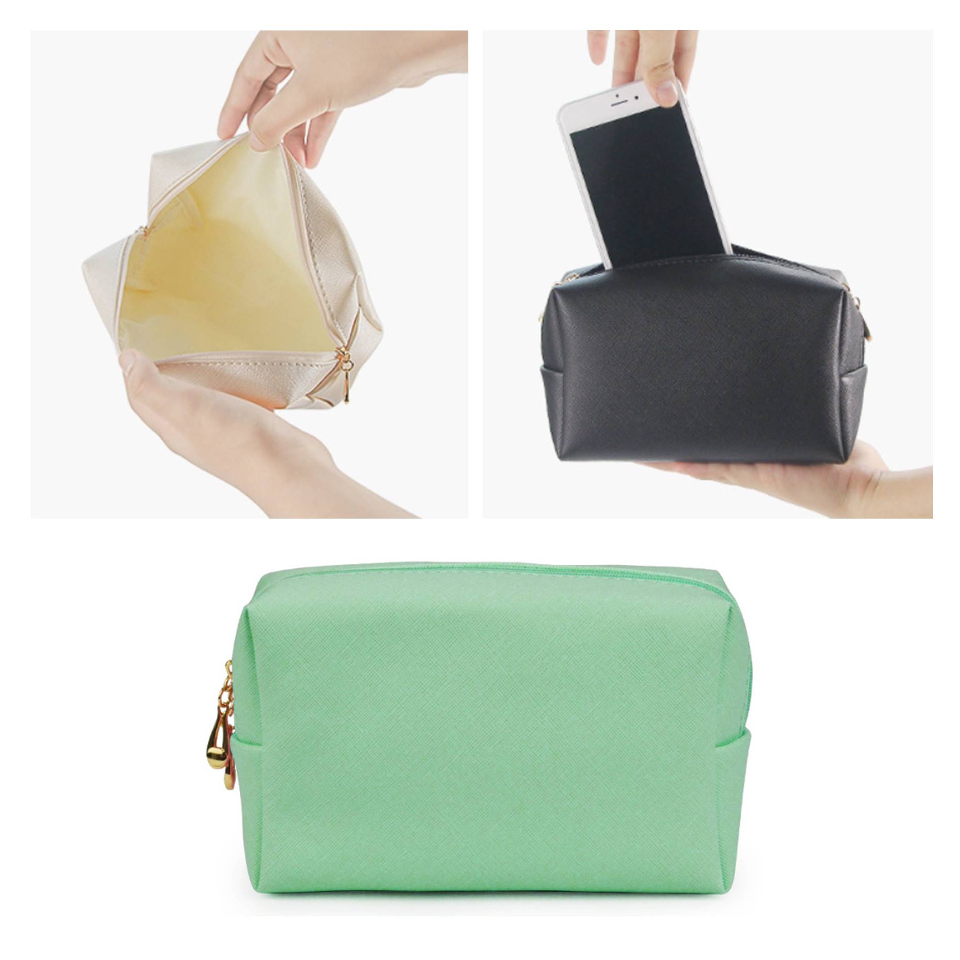 Portable PU Travel Cosmetic Pouch 4