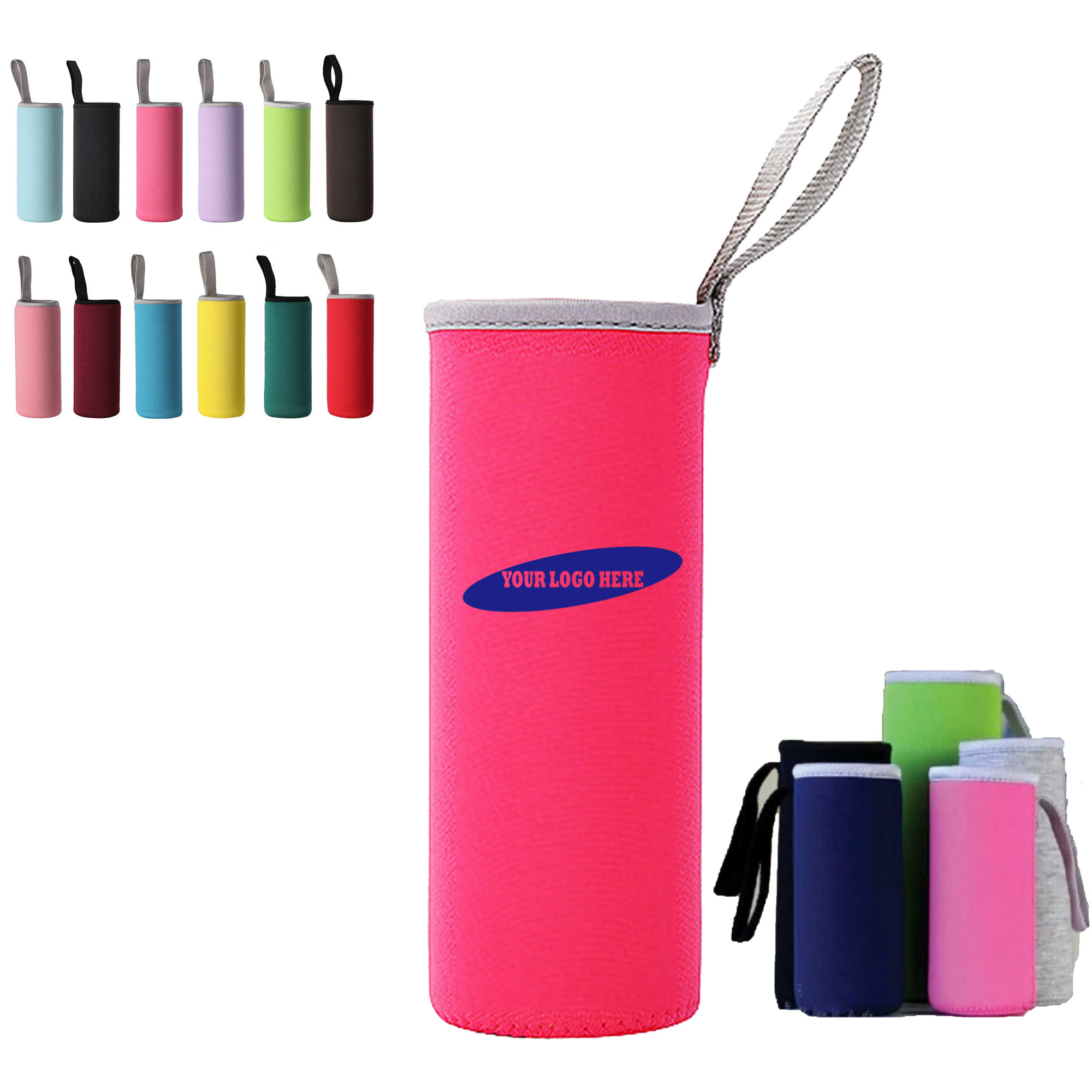 Portable Neoprene Drink Pouch, custom koozie with logo imprint 4