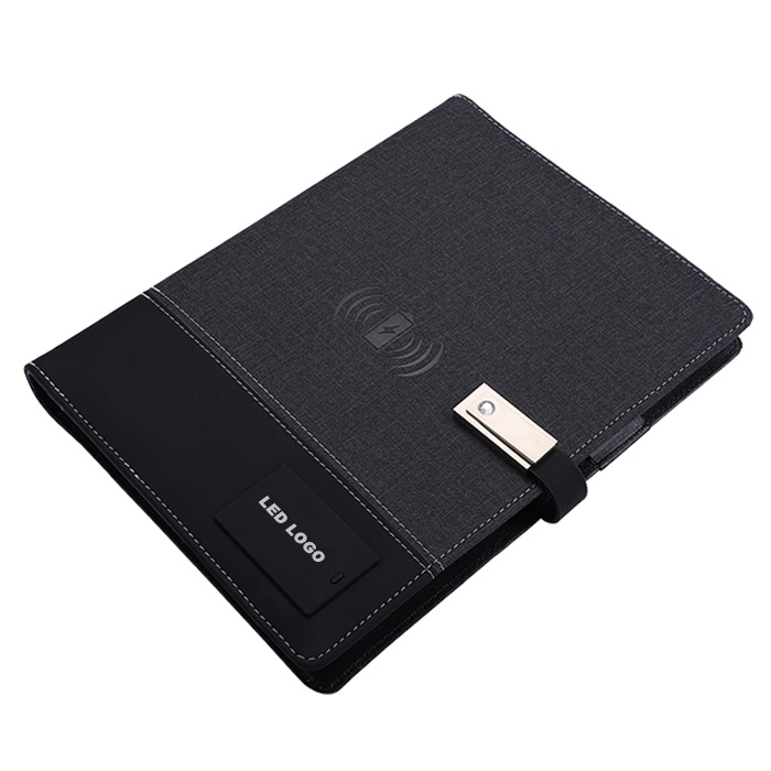 Tech Notebook with USB Drive & Wireless Battery Charger 4