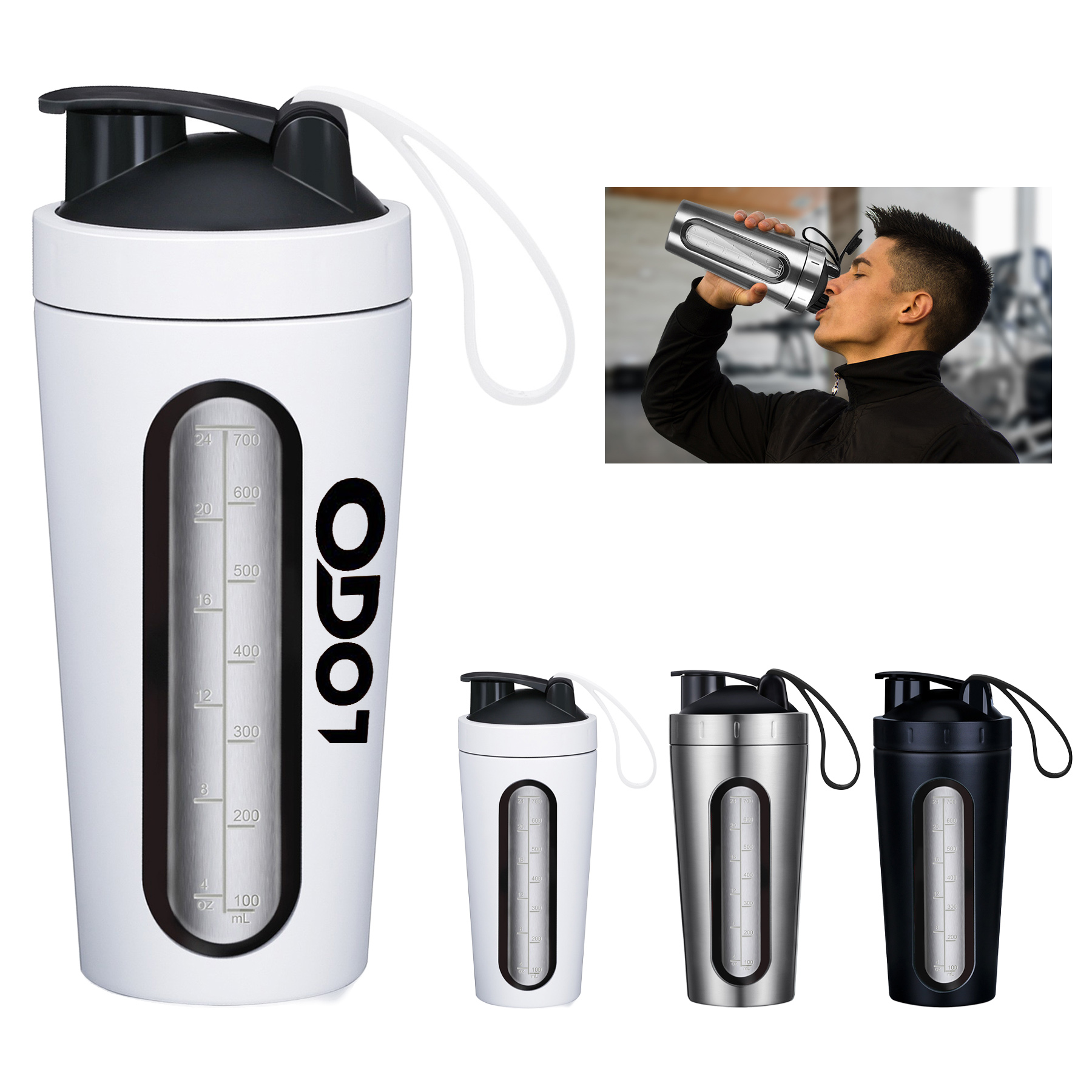 700ml Protein Shaker Bottle