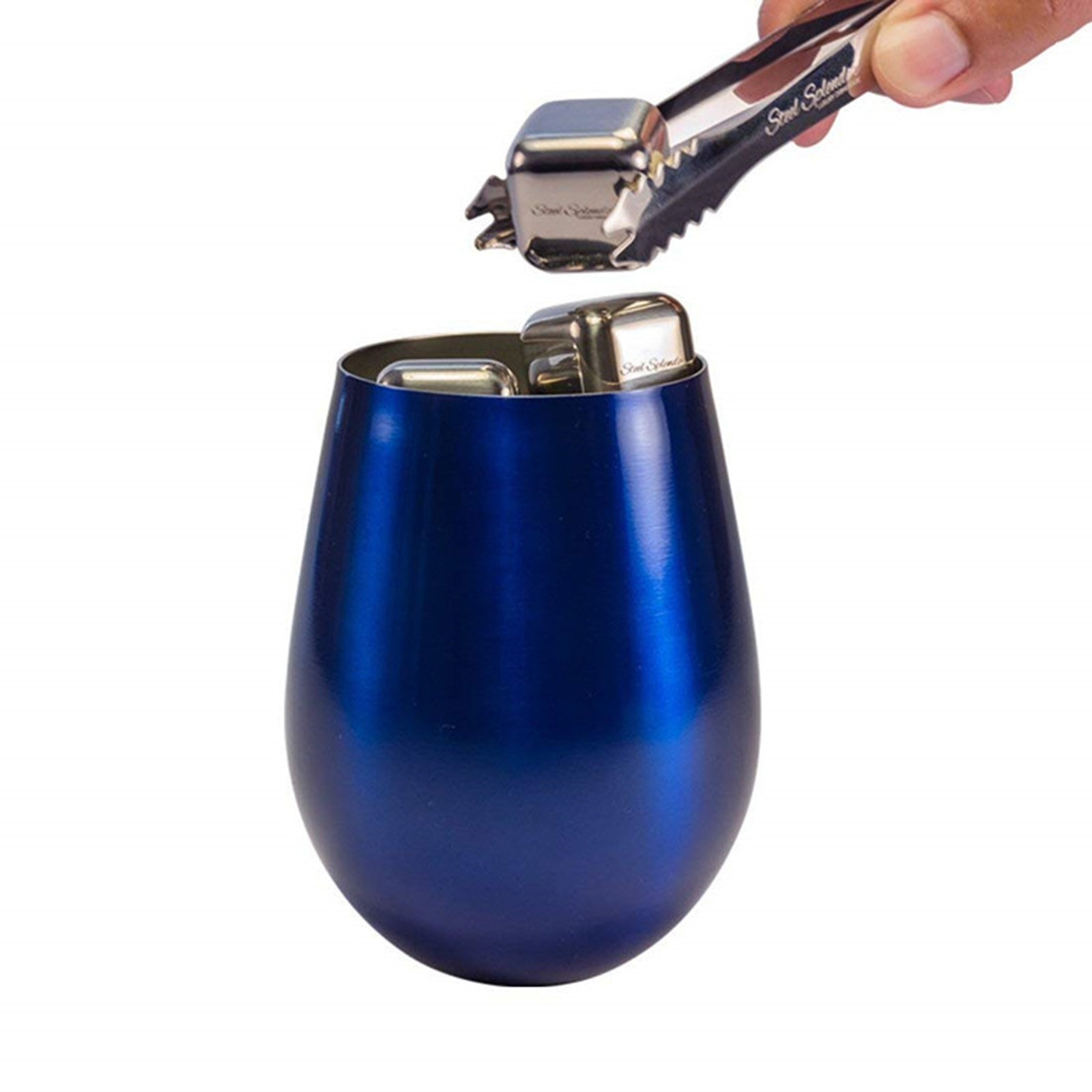 Egg Shape Wide Mouth Stainless Steel Wine Tumbler 2