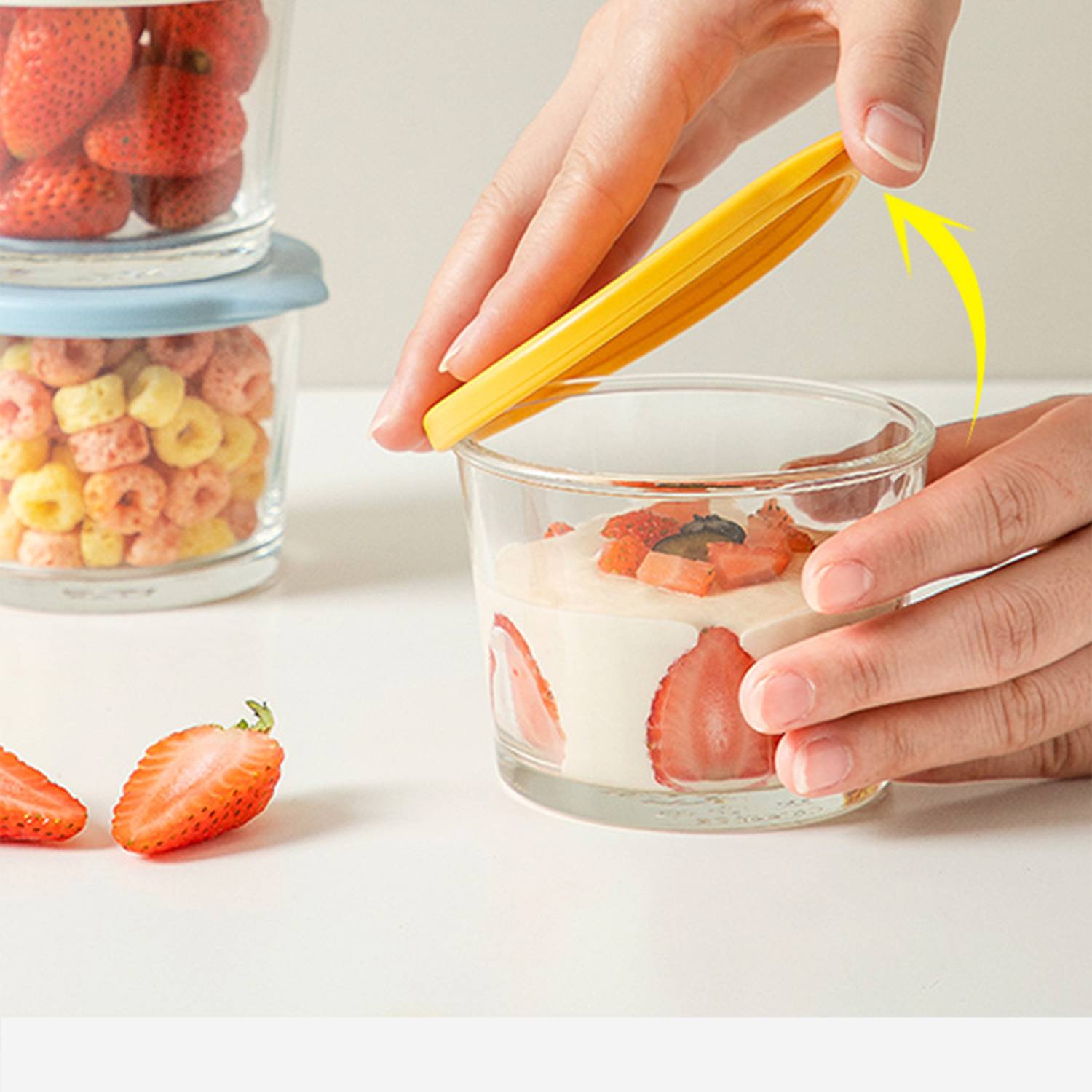 Portable Sealed Glass Food Storage Container 3