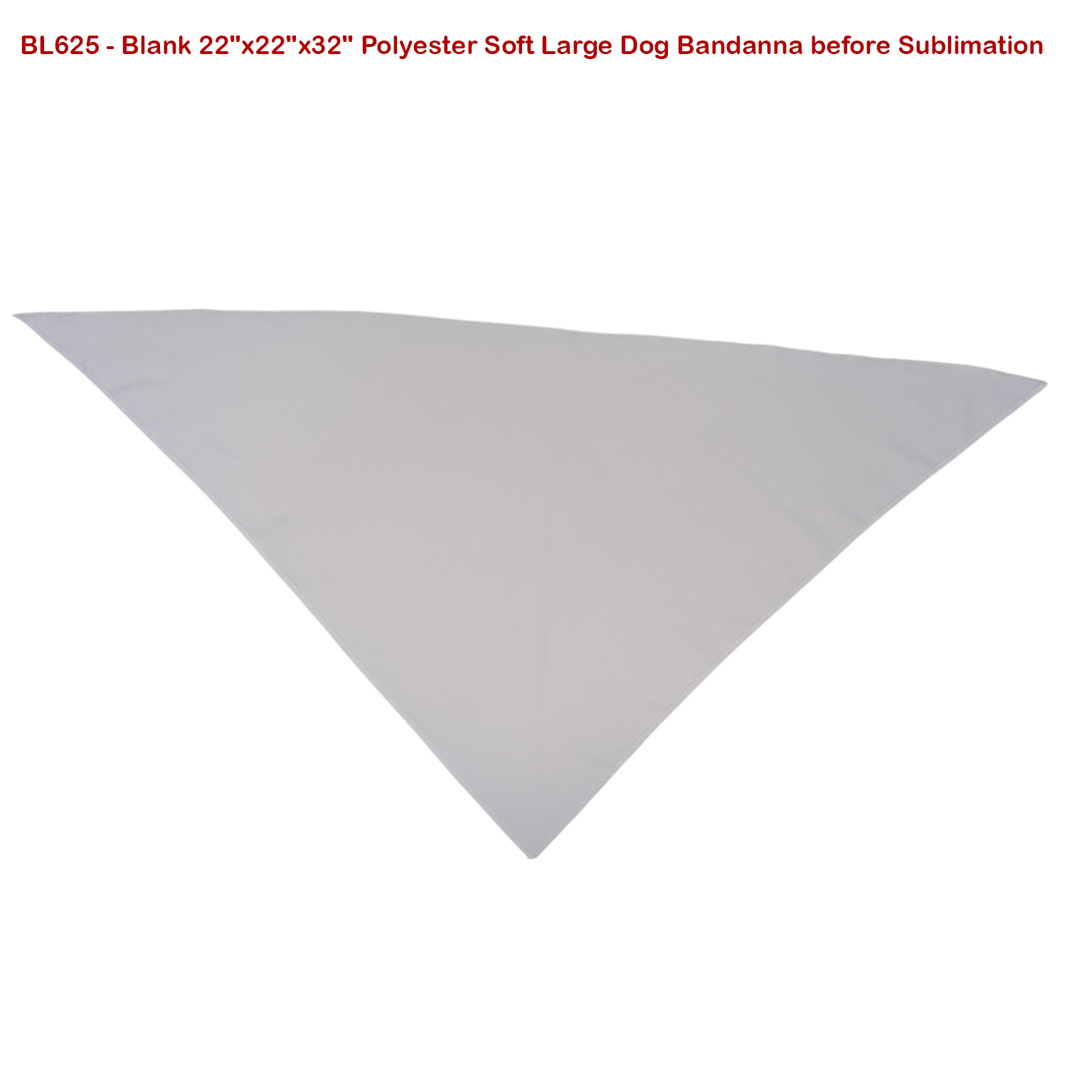 24 Hr Express Ship - Triangle Bandana, 32x22x22, Stitched Edges, Sublimated Edge to Edge 7