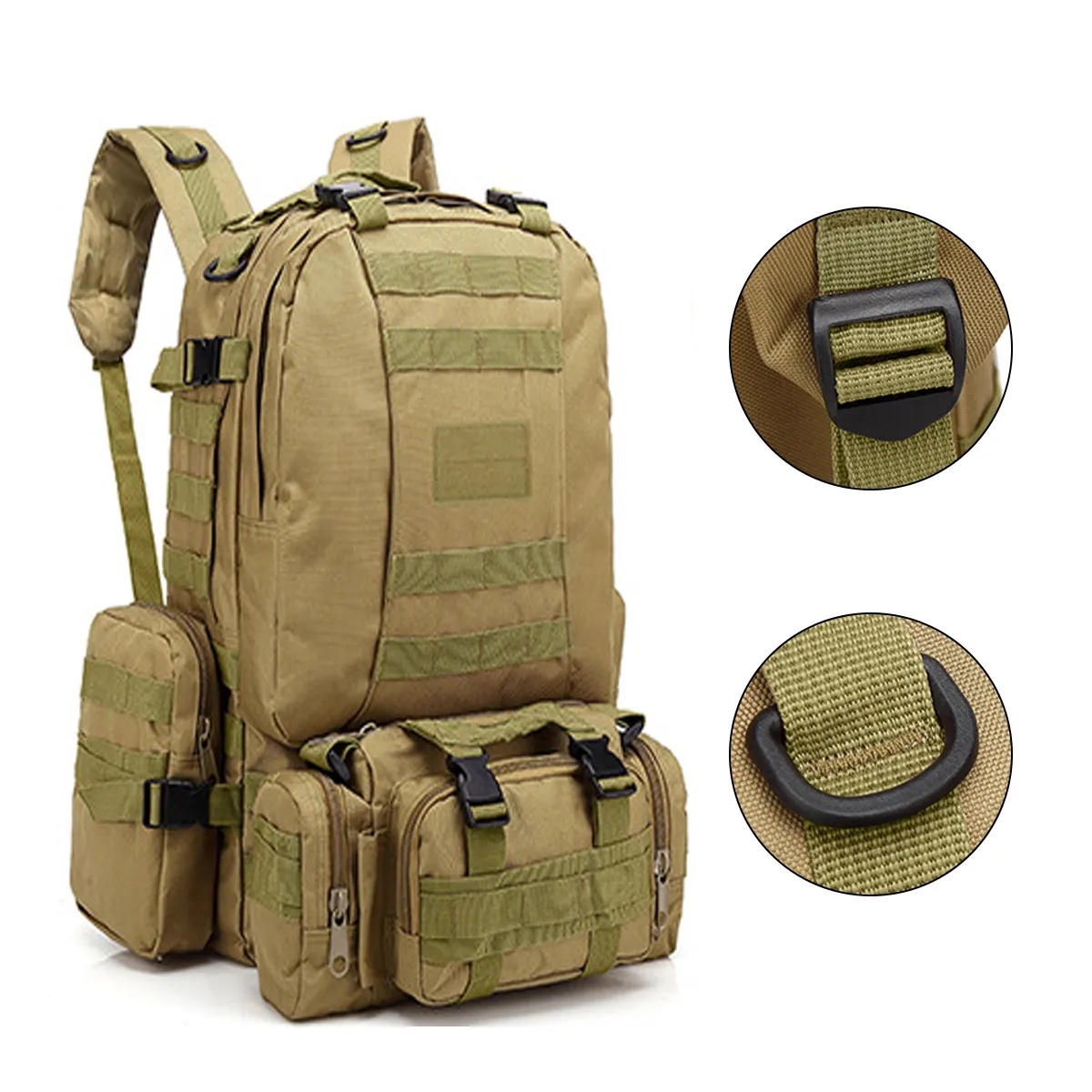 55L Tactical Military Backpack With Detachable Pouches 6