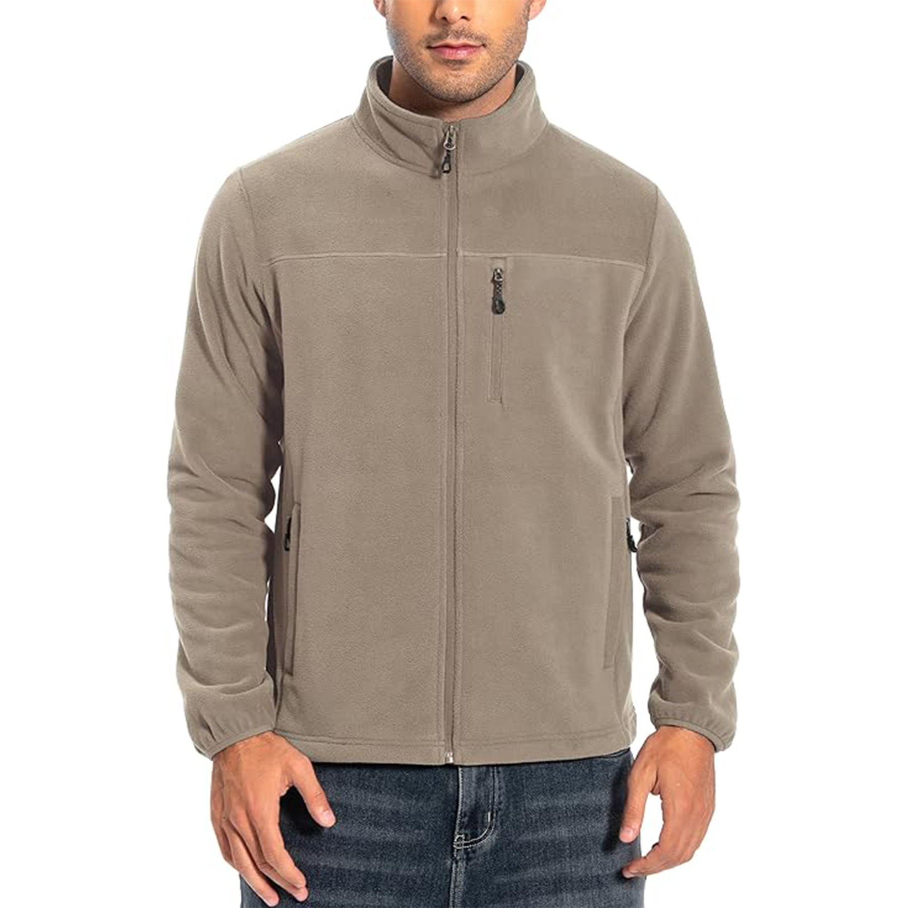 Men Lightweight Polar Fleece Jacket 9