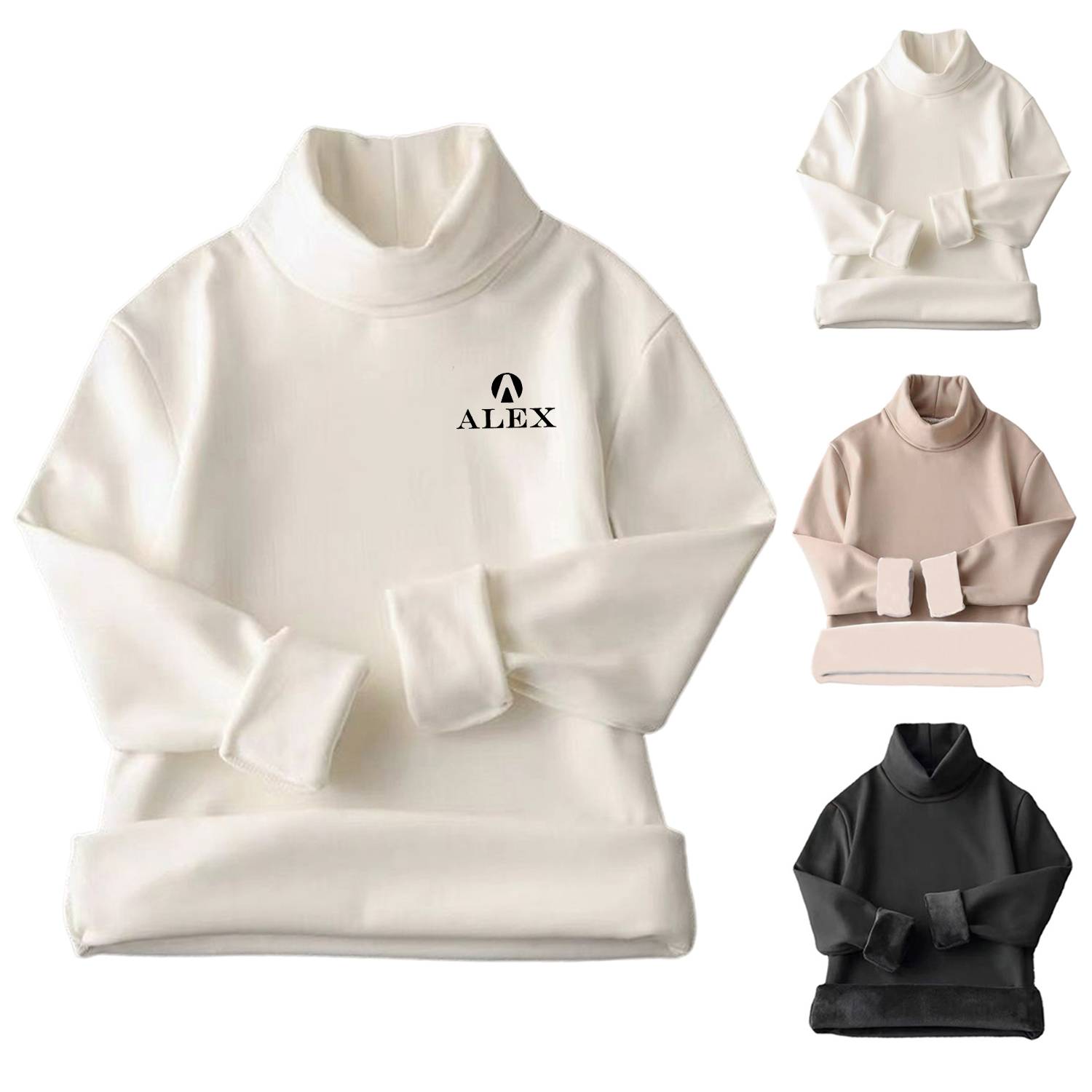 Half High Collar Long Sleeved T-shirt Autumn Hoodie For Men, custom hoodie or sweatshirt with logo imprint 4