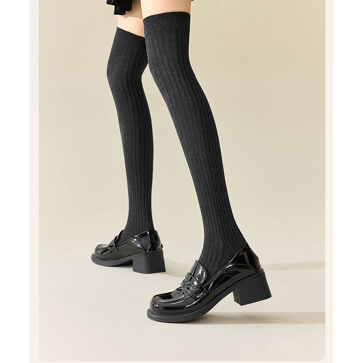 Knit Women Over Knee Socks Thigh High Stocking 5