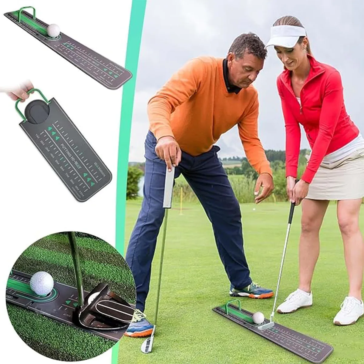 Portable Golf Precision Distance Putting Drill In Stock 8